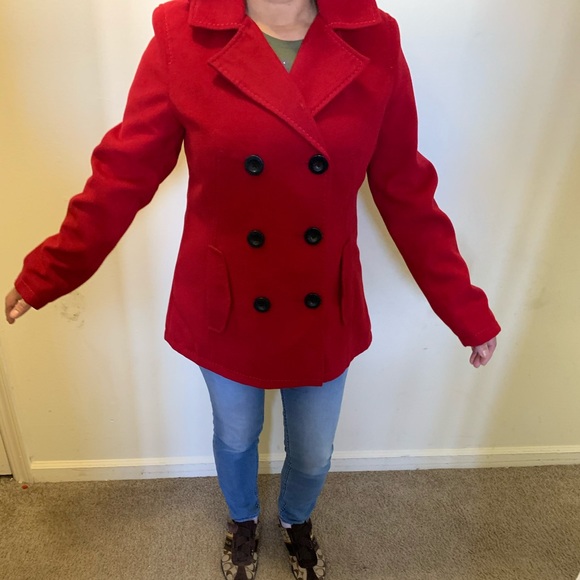Jackets & Blazers - Red coat, Medium